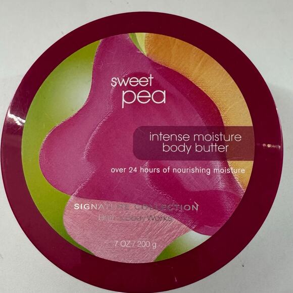 Bath & Body Work Signature Collection SWEET PEA Body Butter Intense  7oz (READ) - Picture 1 of 3